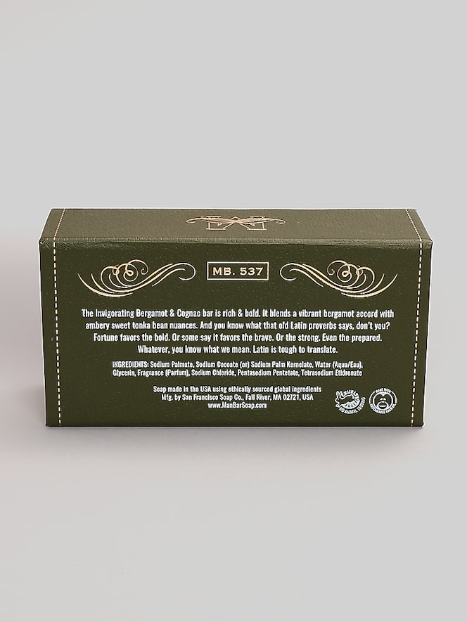 San Francisco Soap Co. Man Bar Invigorating Bergamot Cognac Bar Soap
