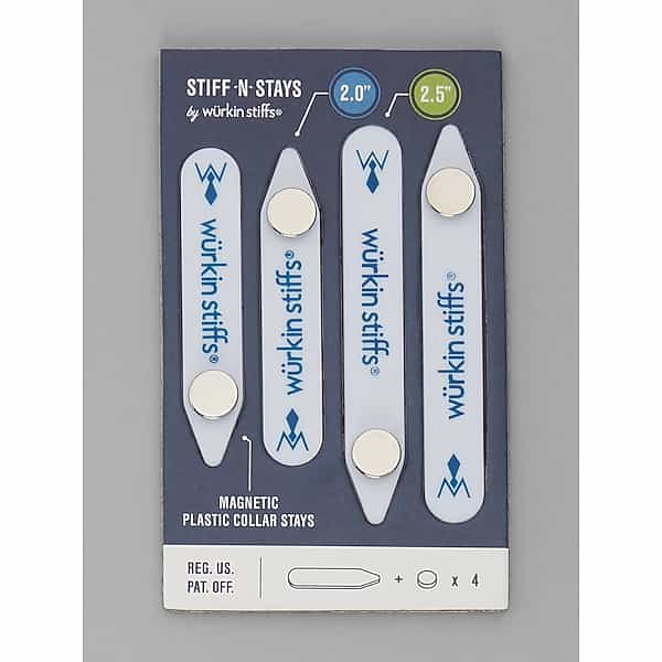 Wurkin Stiffs Men's Collar Stays, 2-Pack Misc - Size: One Size