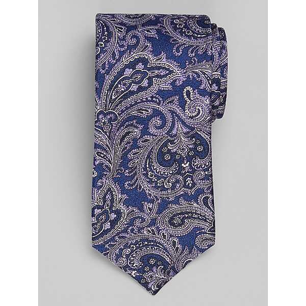 Joseph Abboud Men's Flourish Paisley Tie Purple - Size: One Size