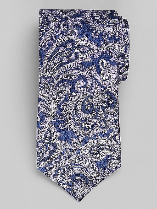 Joseph Abboud Flourish Paisley Tie Purple