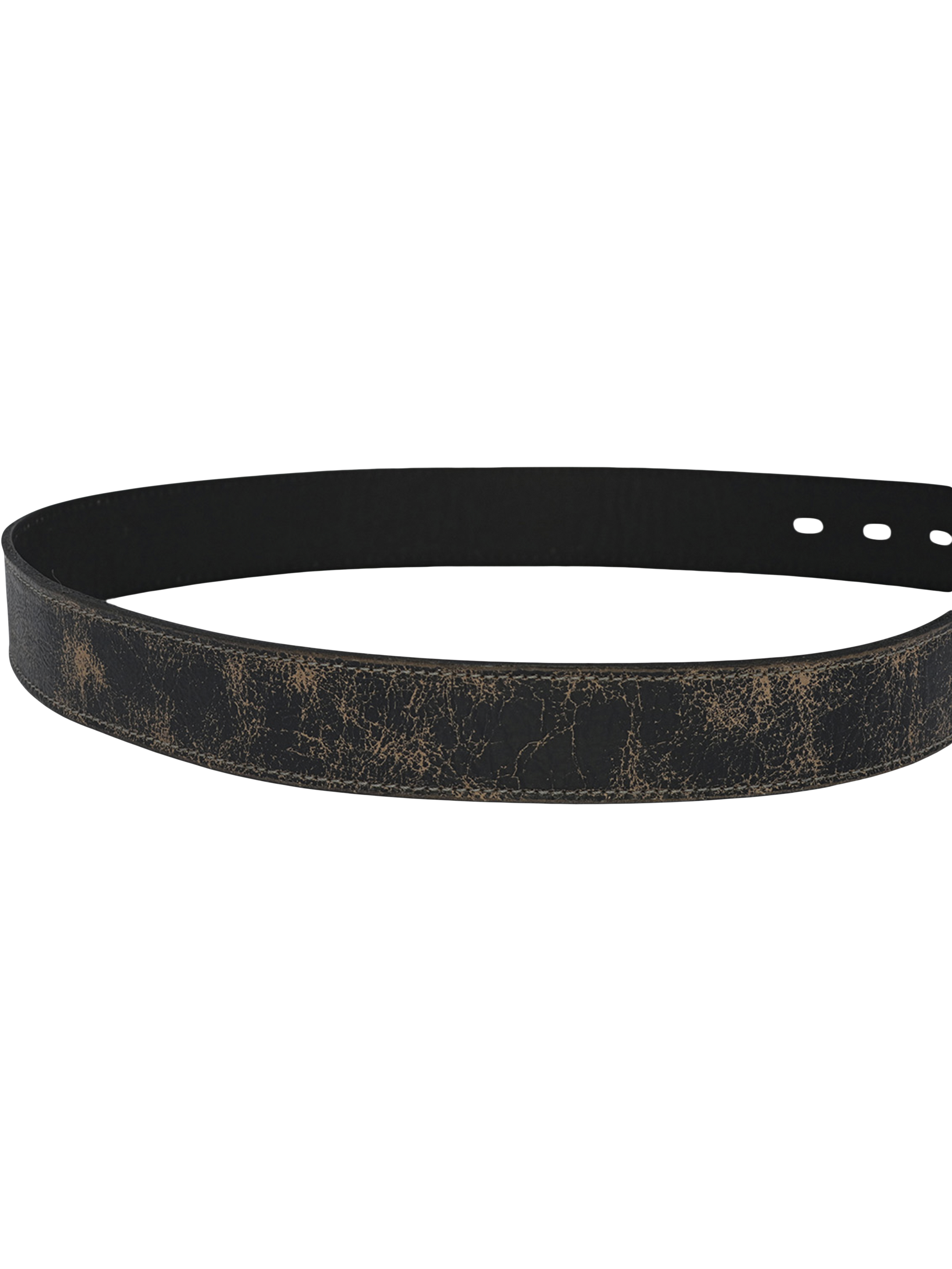 Meander Distressed Leather Belt
