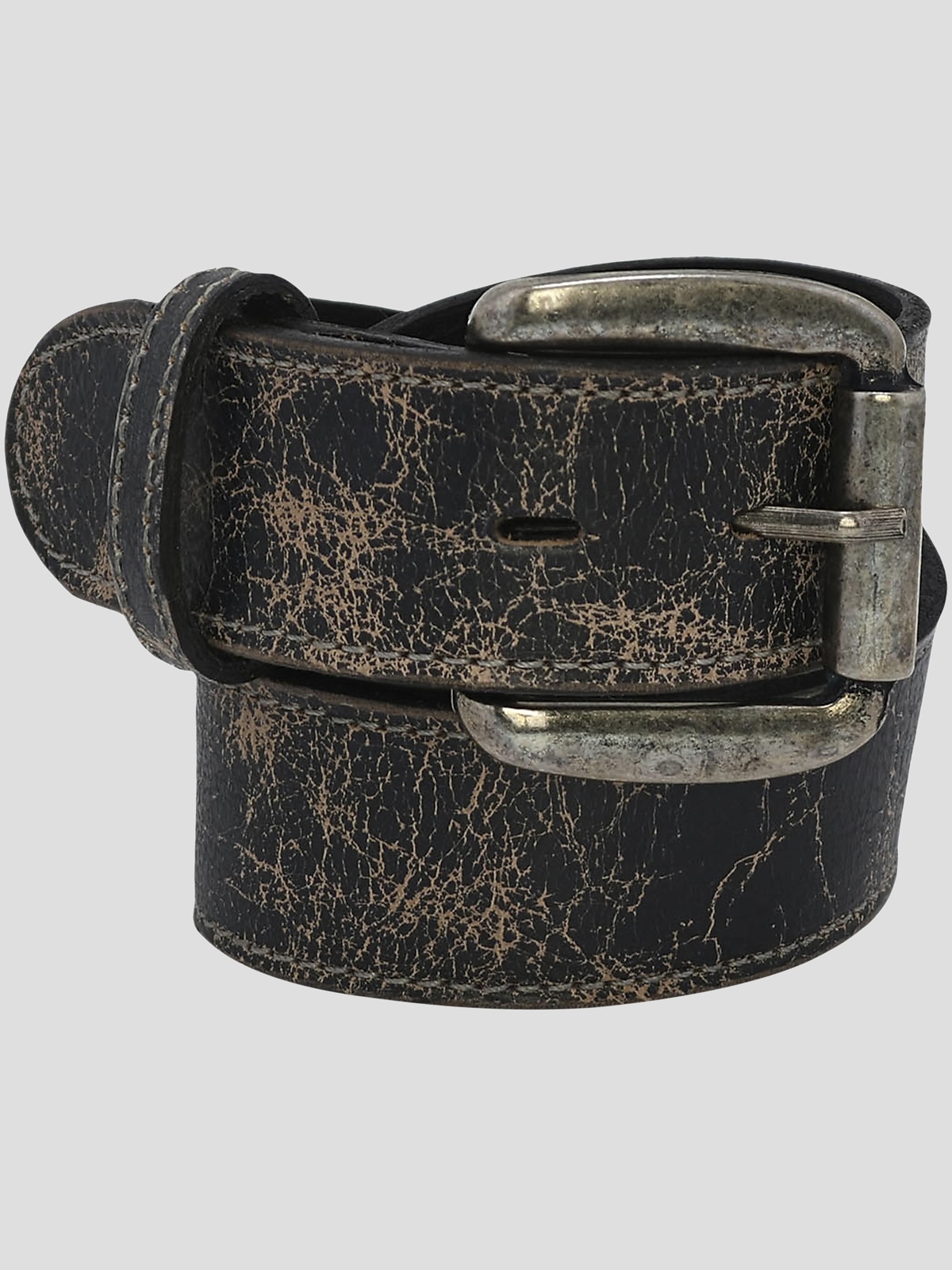 Bedstu Meander Distressed Leather Belt, Tan Rustic - Brown 
