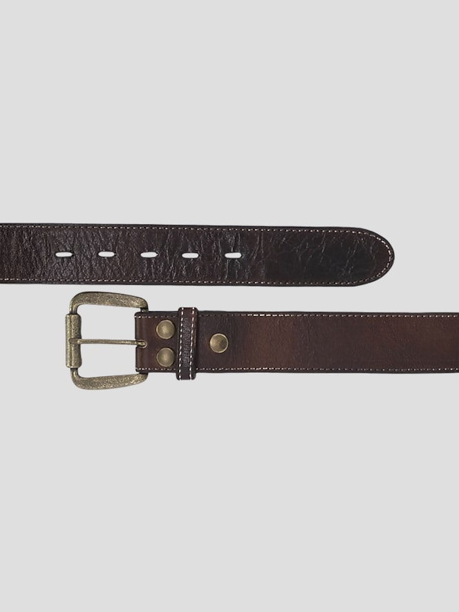 Bedstu Meander Distressed Leather Belt, Teak Rustic - Brown | Belts ...