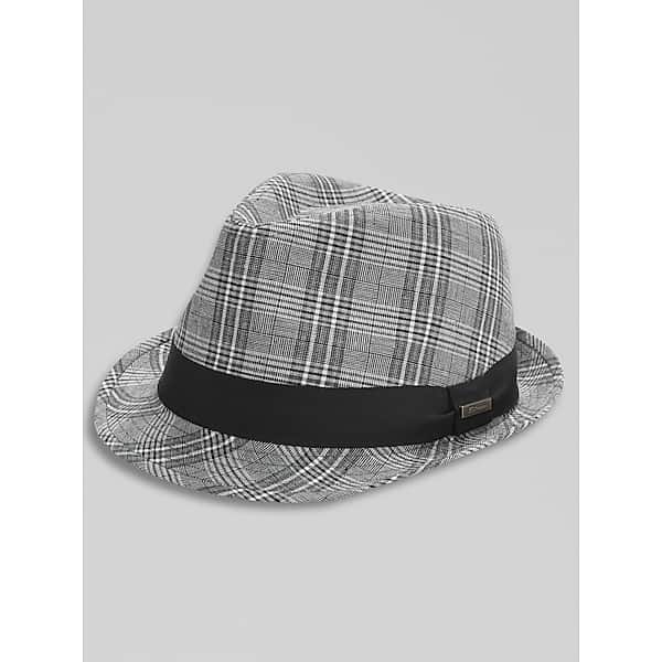 Biltmore Men's Plaid Fedora Black - Size: Medium TMW822312002