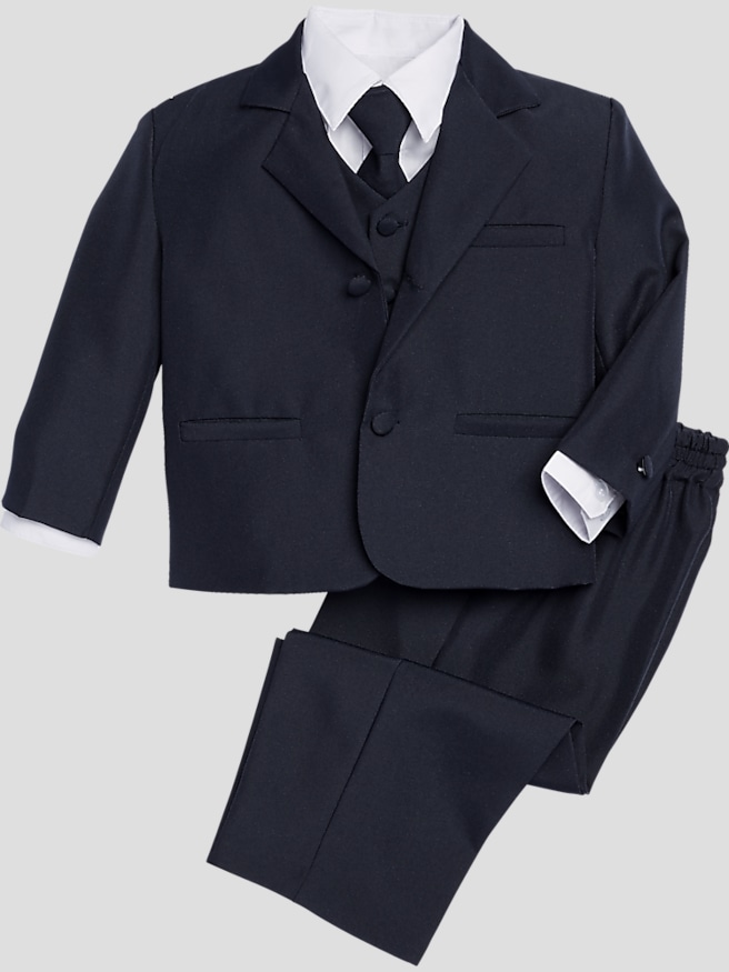 Peanut Butter Collection Toddler Tuxedo Suit Set , Navy / Blue