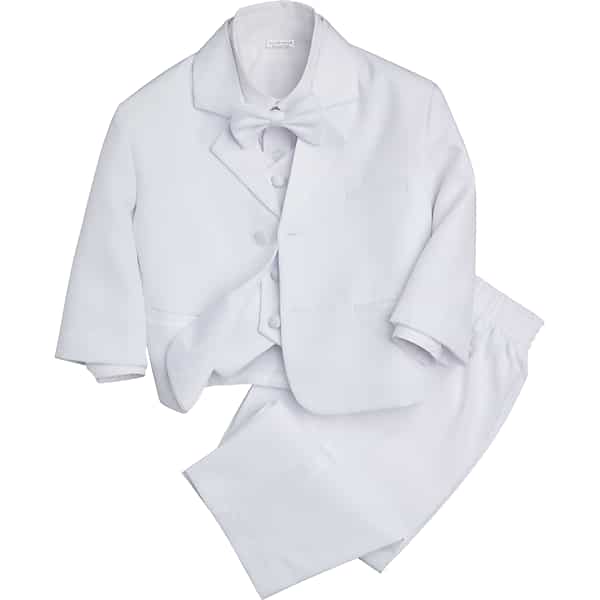 Peanut Butter Collection Toddler Tuxedo Suit Set Bond White - Size: Size 2 TMW8261SZ219