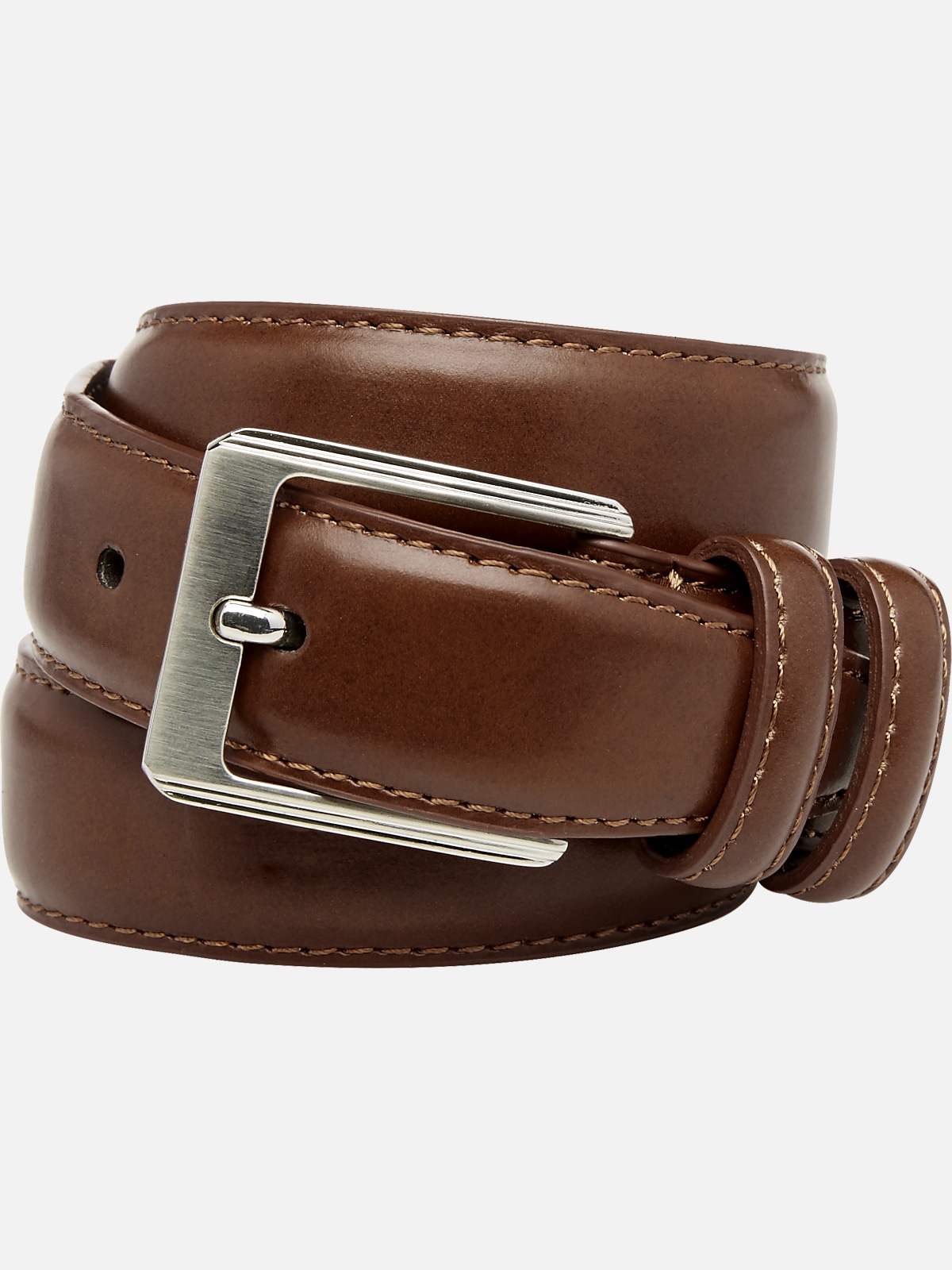 Men's Wearhouse Cognac Boy's Leather Belt | All Clearance $39.99| Men's ...
