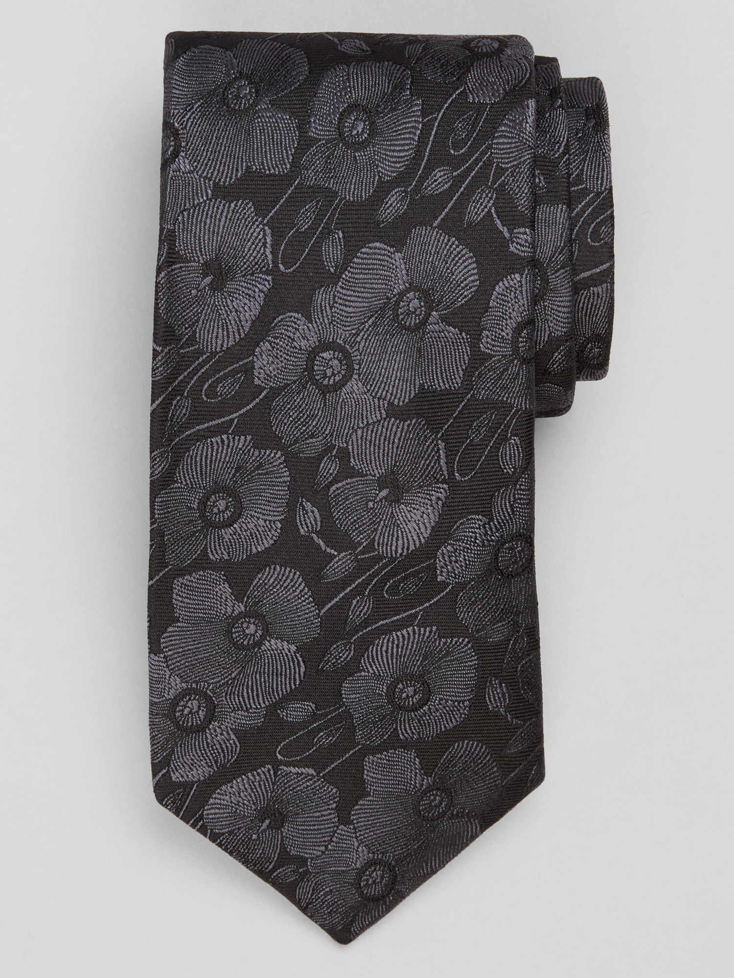Linear Poppies Tie