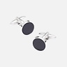 Pronto Uomo Circle Onyx Cufflinks
