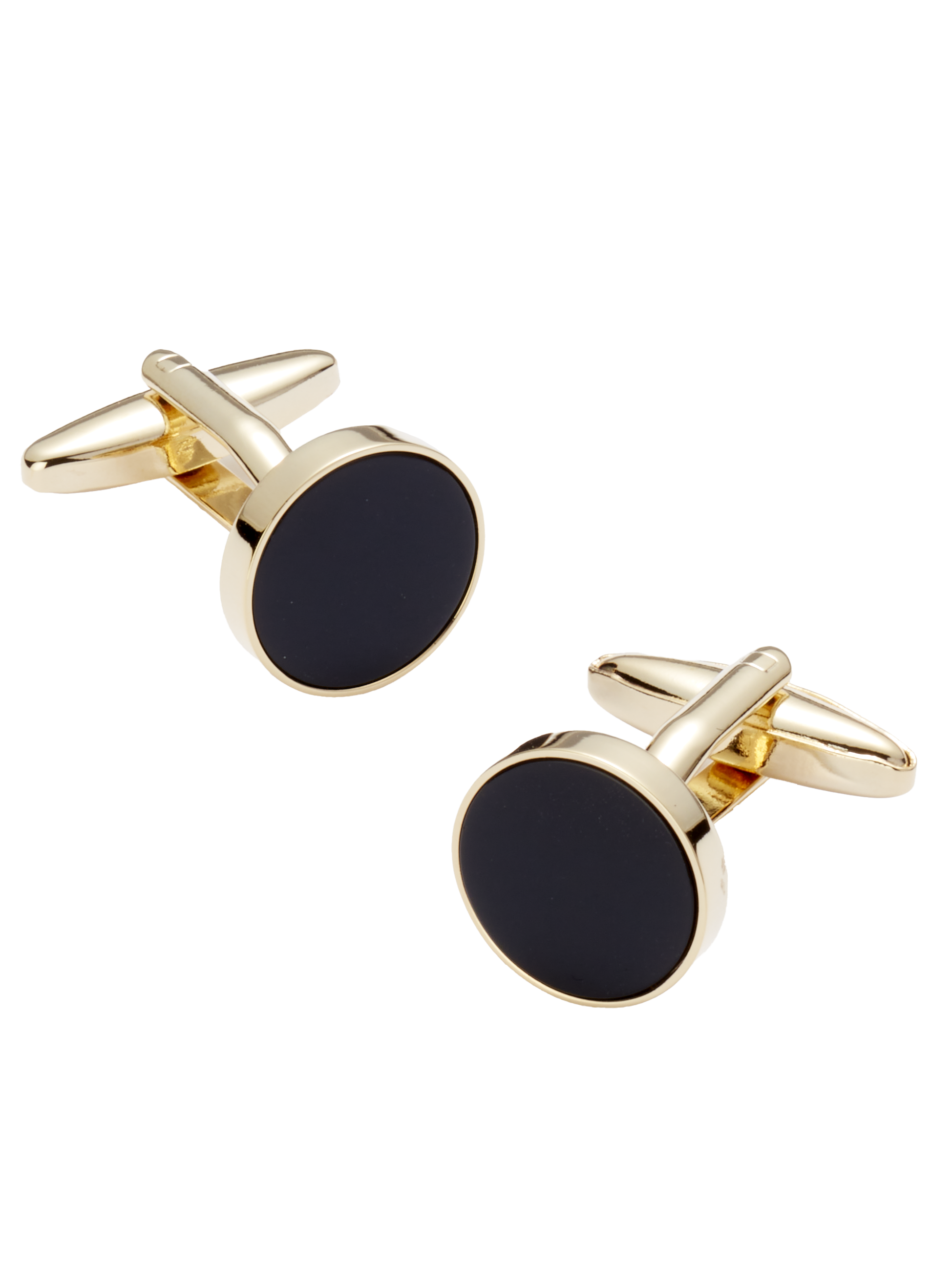 Pronto Uomo Circle Onyx Cufflinks | Cufflinks | Men's Wearhouse