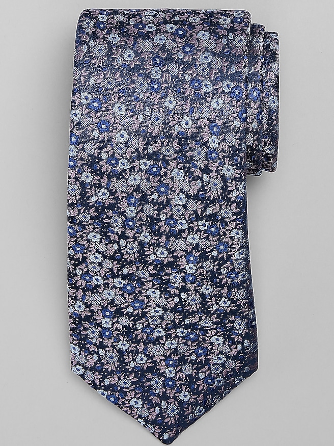 Joseph Abboud Chine Floral Tie Purple