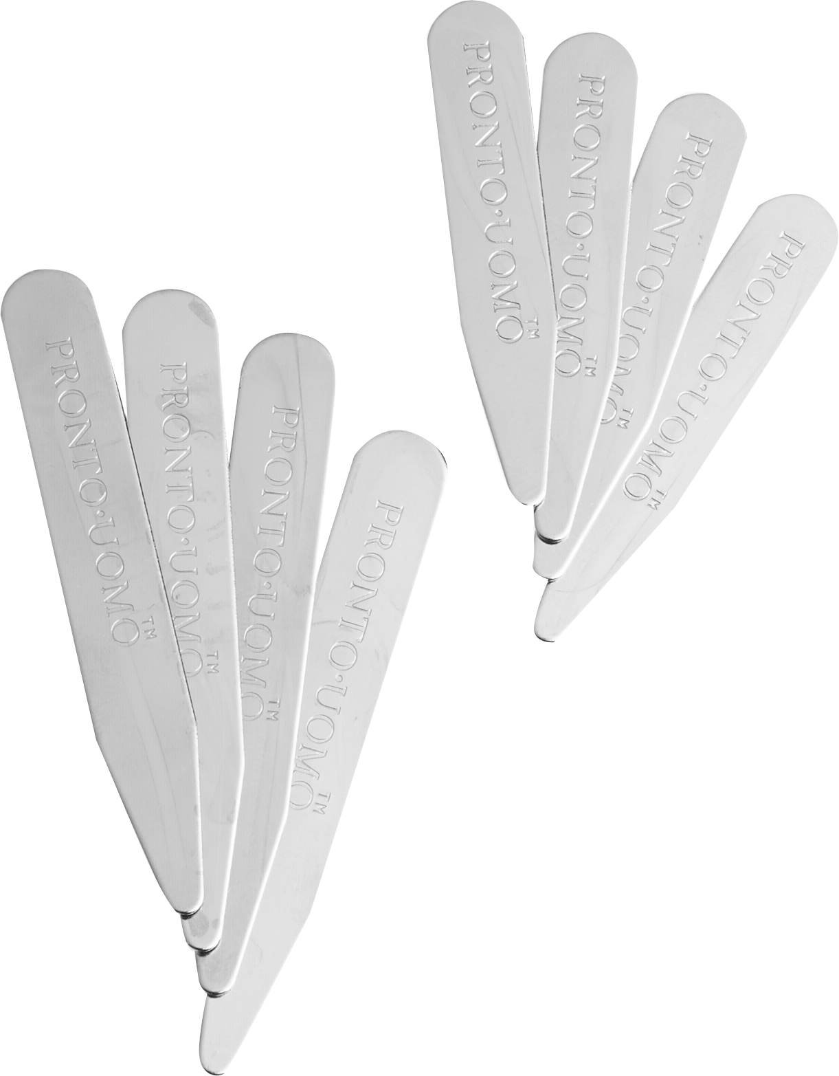 Stainless Steel Collar Stays 8-pack