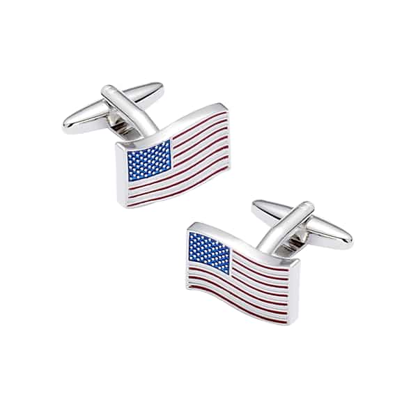 Pronto Uomo Men's American Flag Cufflinks Blue - Size: One Size - Only Available at Men's Wearhouse TMW834B80004