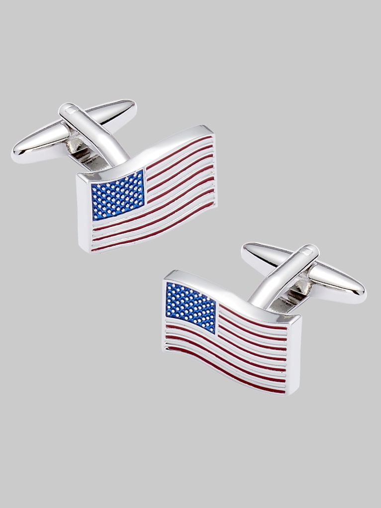 Pronto Uomo American Flag Cufflinks