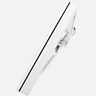 Pronto Uomo Stripe-Embellished Metal Tie Bar