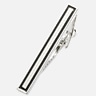 Pronto Uomo Black Rectangular Tie Bar