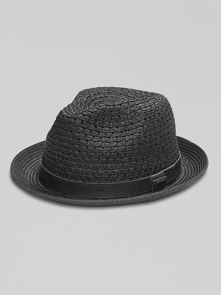 Biltmore Faux Leather Band Fedora