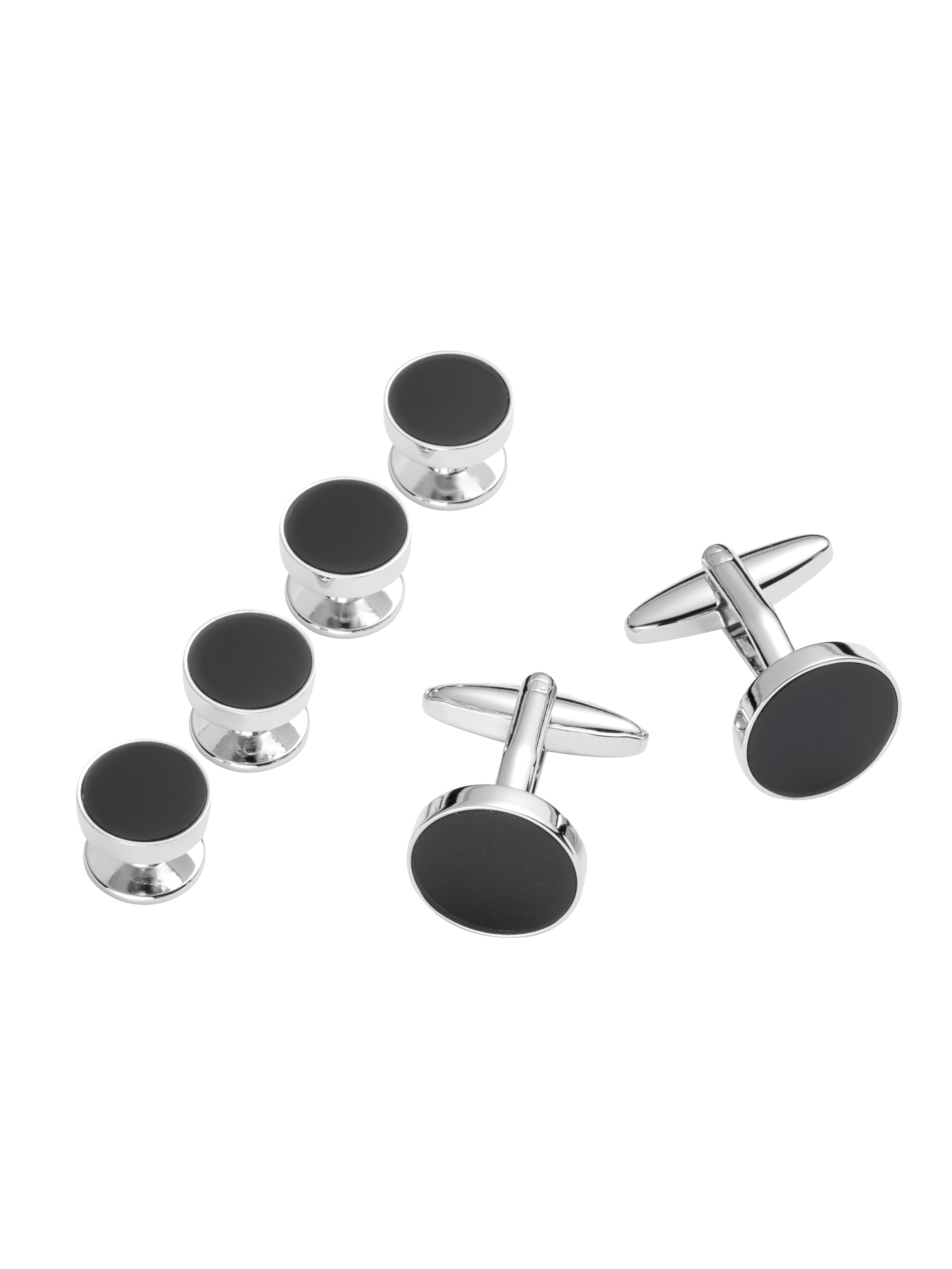 Circle Cufflinks & Studs Set