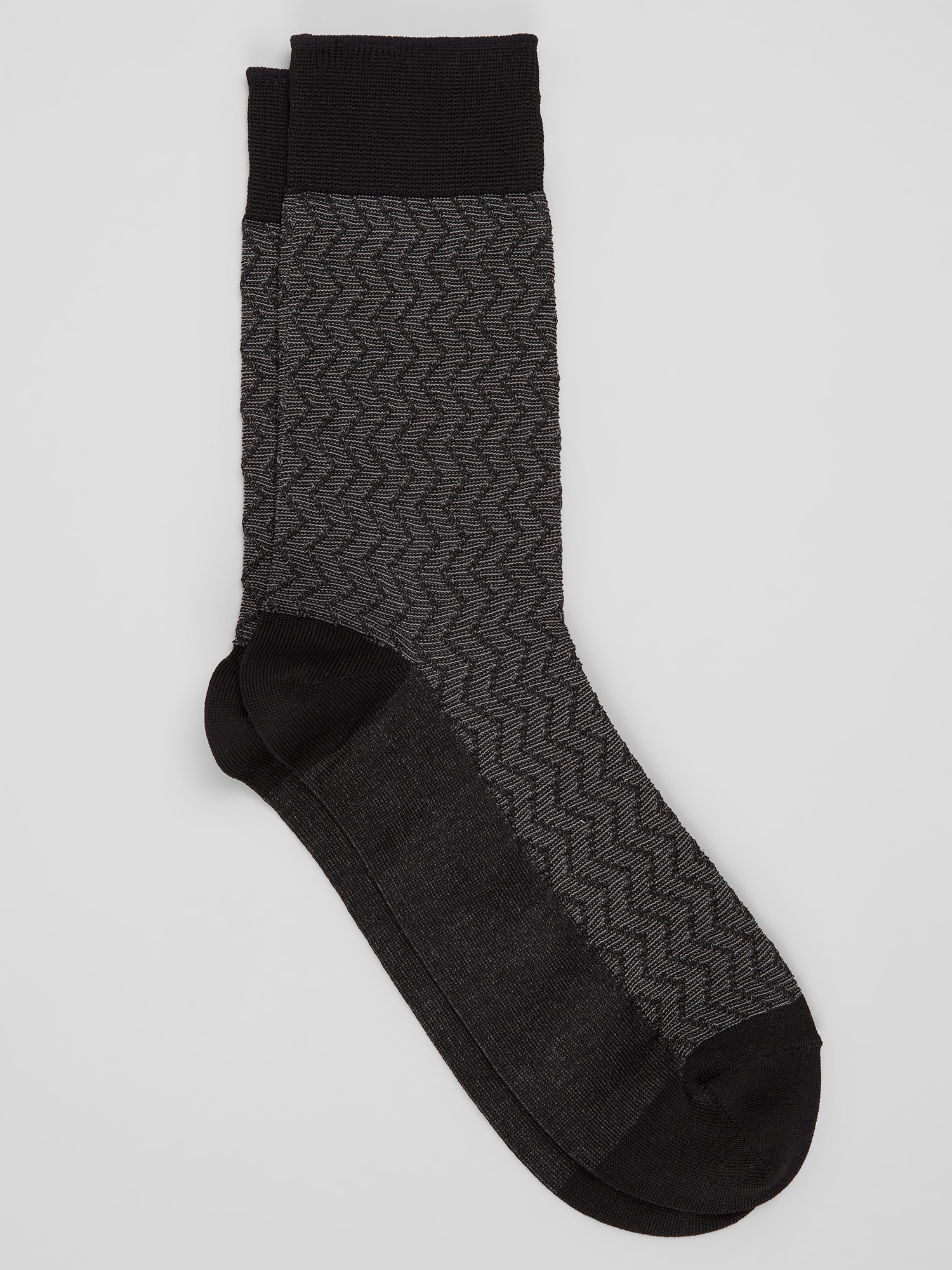 Vertical Chevron Dress Socks