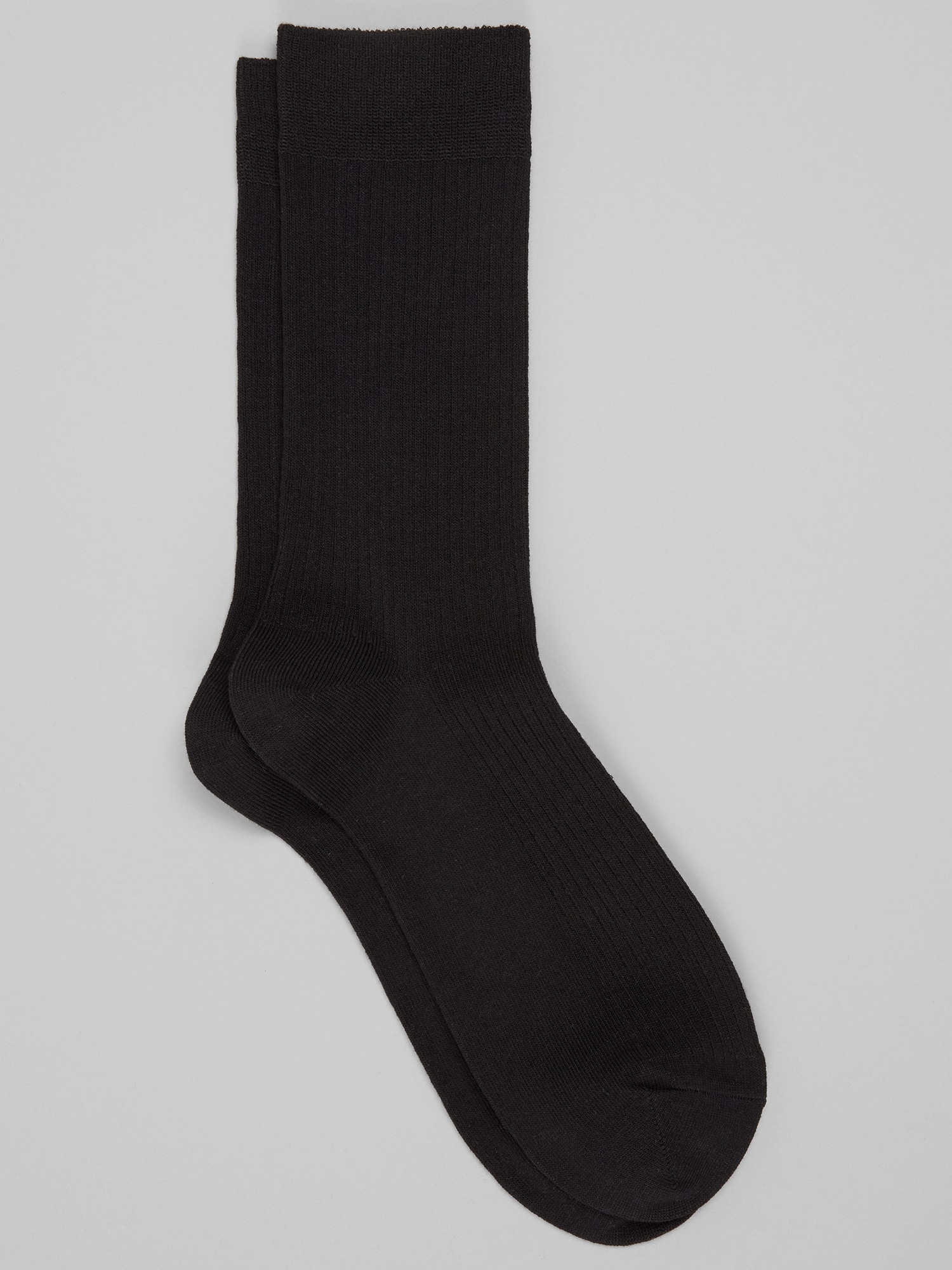 Solid Ribbed Socks