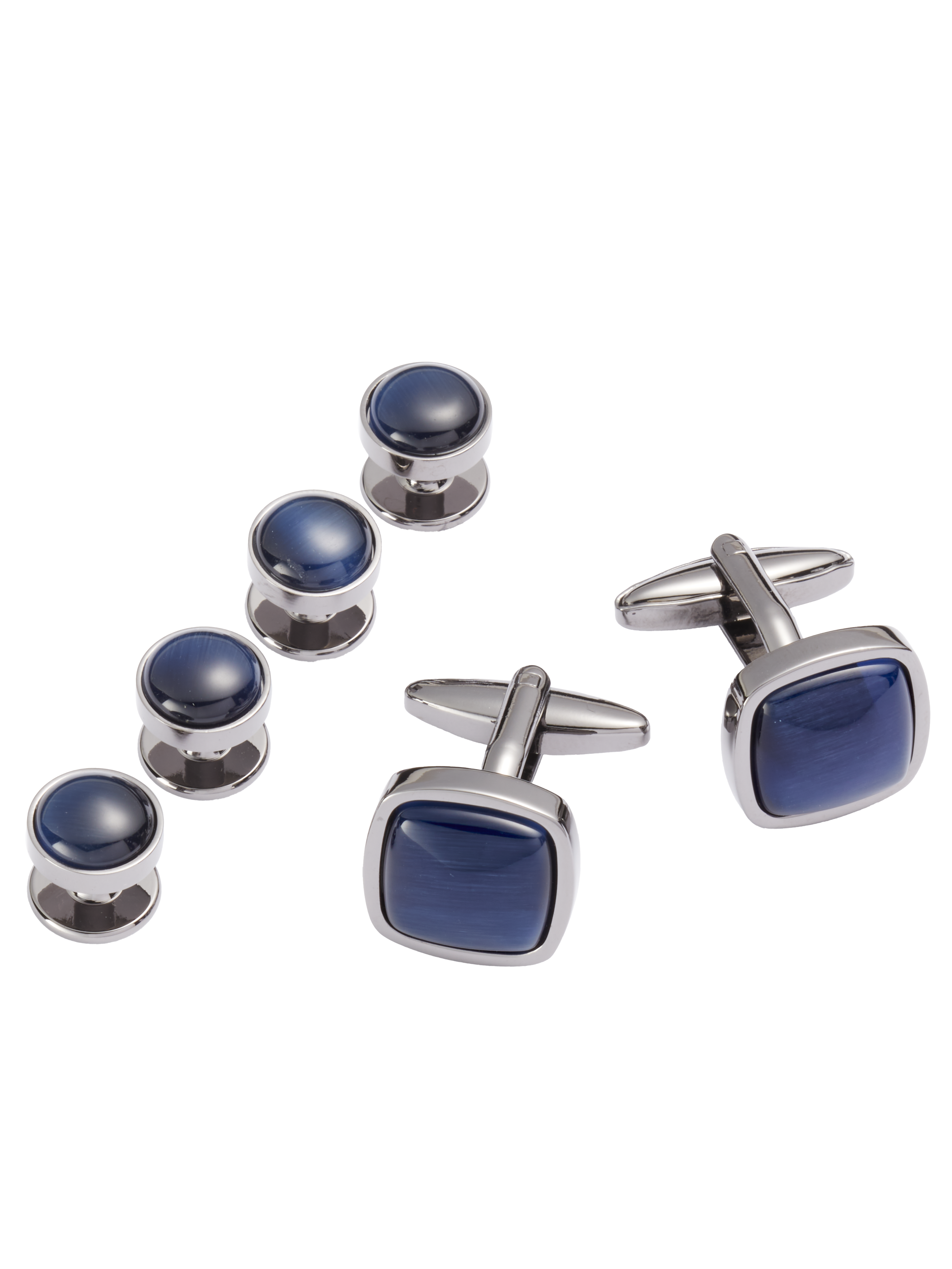 Blue Stone Cufflink & Stud Set