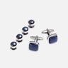 Pronto Uomo Blue Stone Cufflinks & Studs Set
