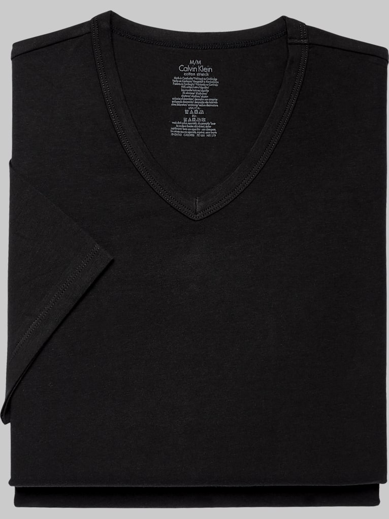 Calvin Klein VNeck Tee Shirt 2Pack Undershirts Men's Wearhouse