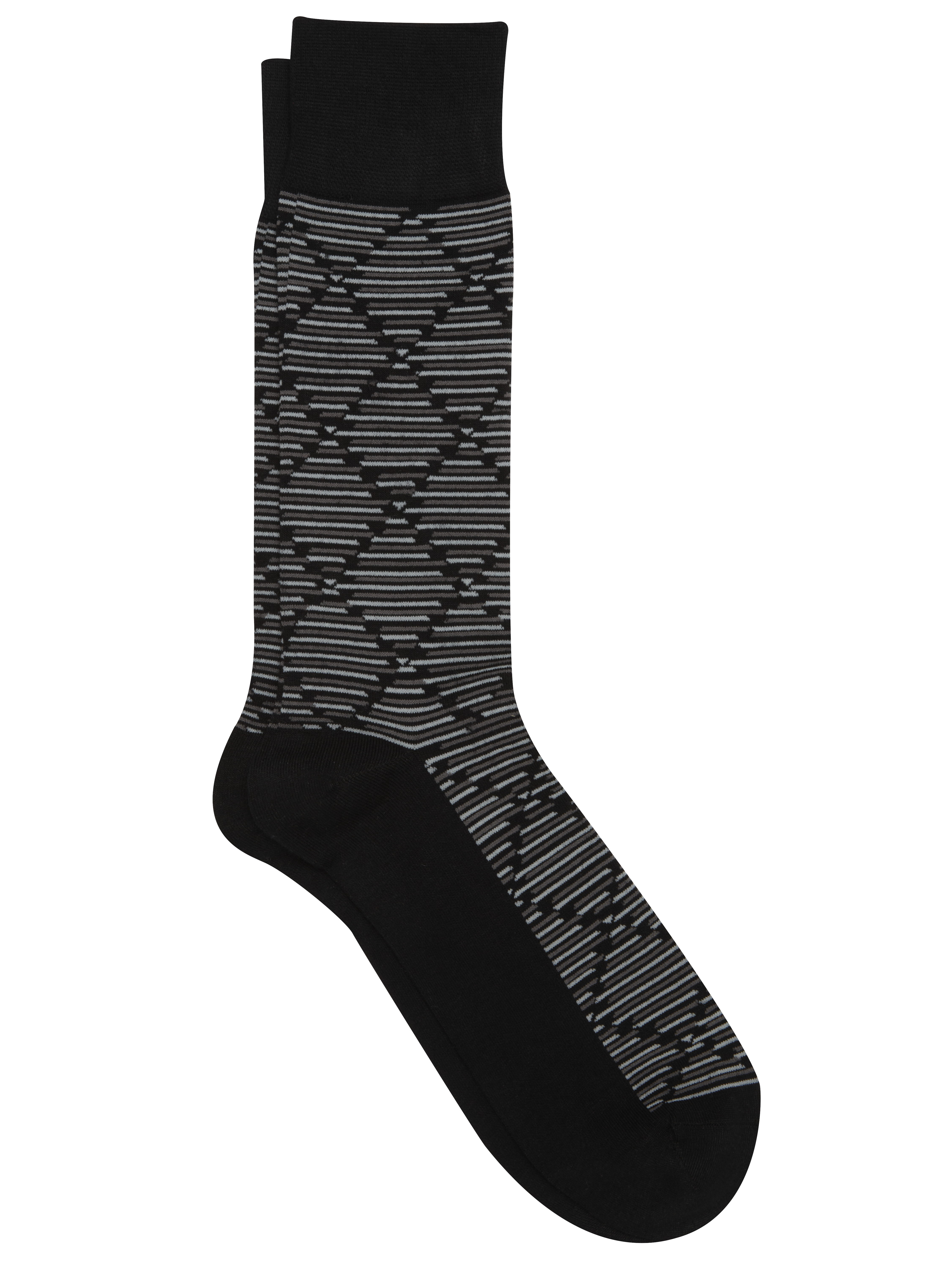 Diamond Stripe Socks, 1-pair