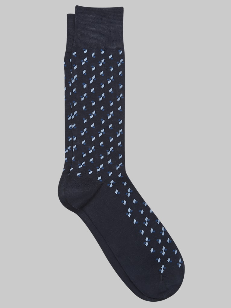 Pronto Uomo Small-Pattern Socks, 1-pair