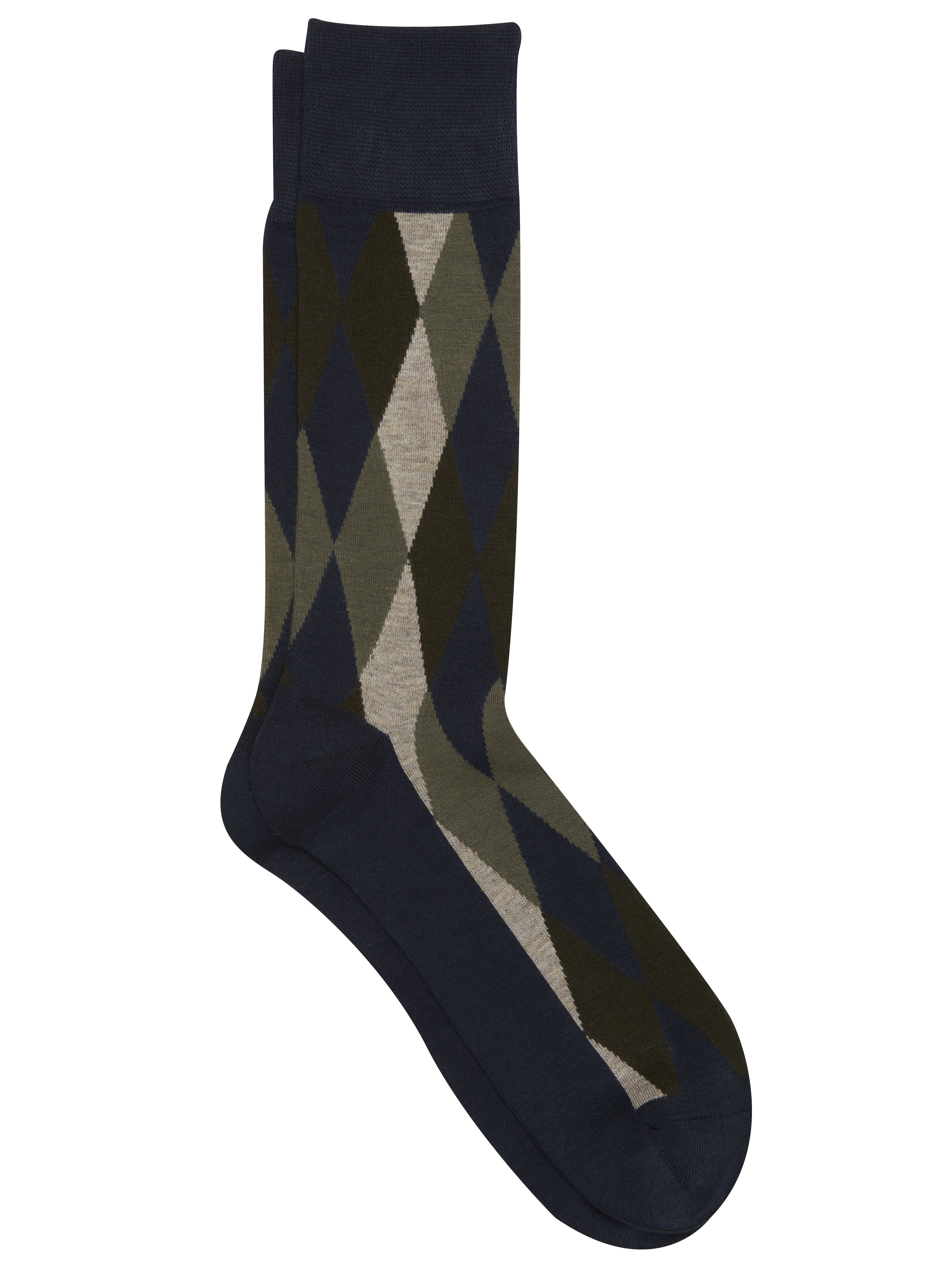 Diamond Pattern Socks, 1 Pair