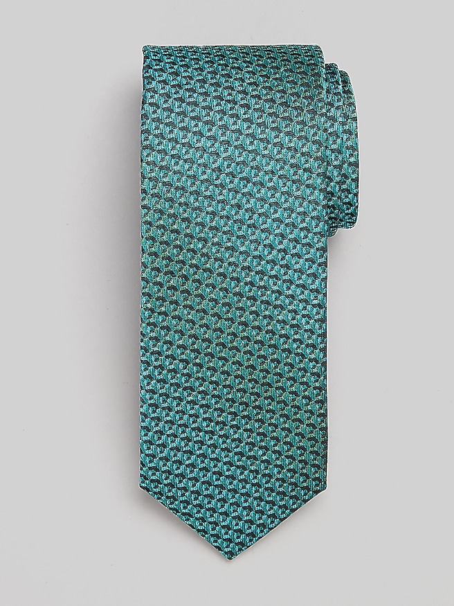 Egara Geometric Tie Green