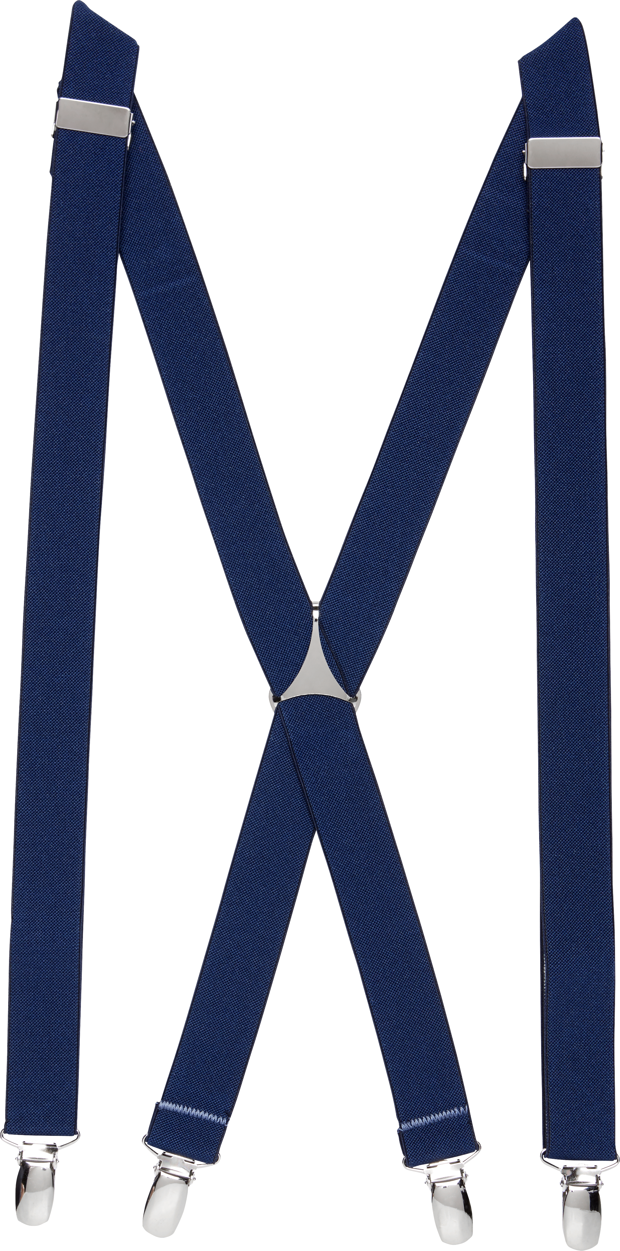 Egara Adjustable Solid Clip Suspenders, Blue | Suspenders | Men's