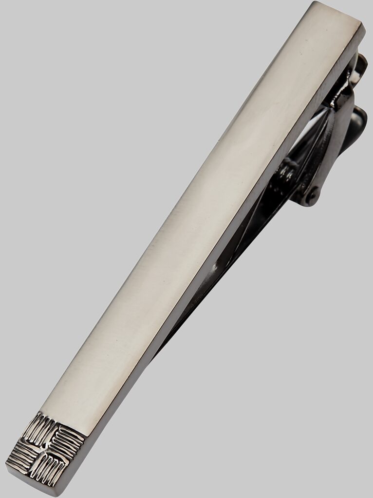 Egara Polished Gunmetal Tie Bar Jewelry Men's Wearhouse