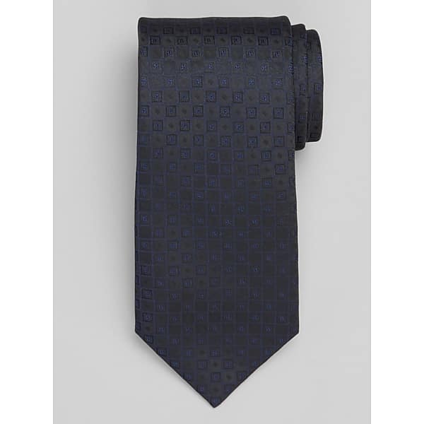 Calvin Klein Men's Medallion Tie Navy - Size: One Size