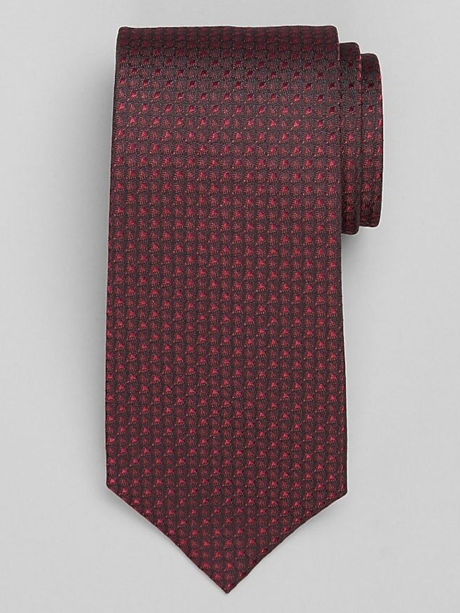 Calvin Klein Connected Geo Tie Burgundy