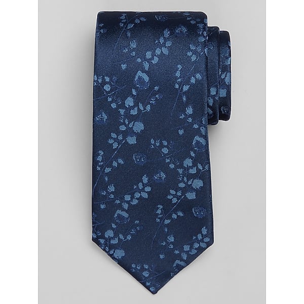 Calvin Klein Men's Floral Tie Navy - Size: One Size