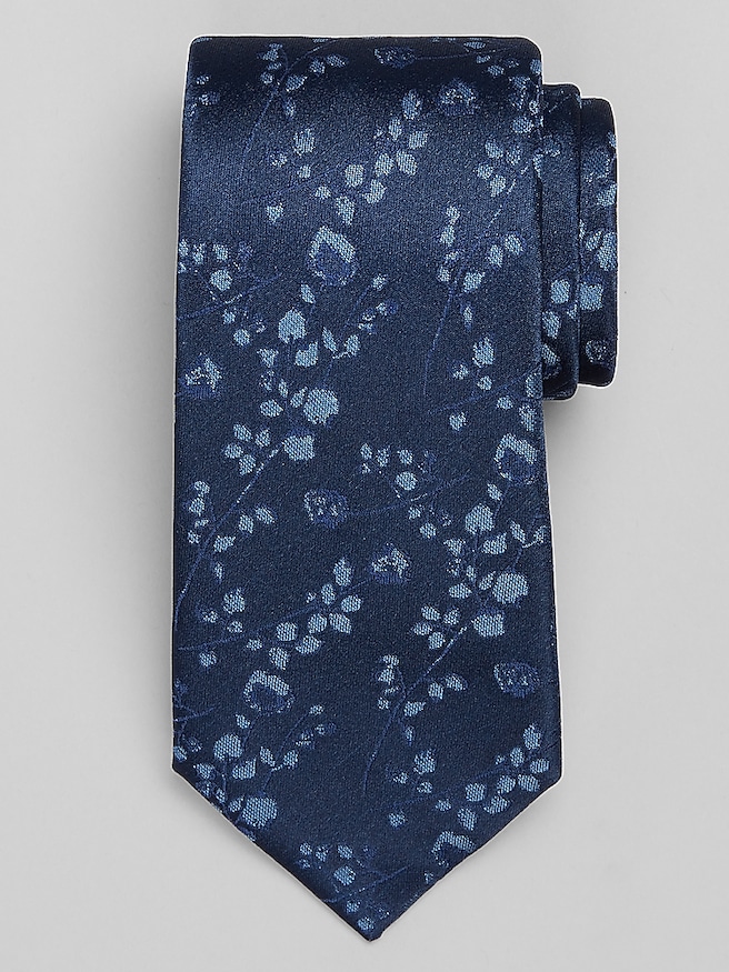 Calvin Klein Floral Tie Navy