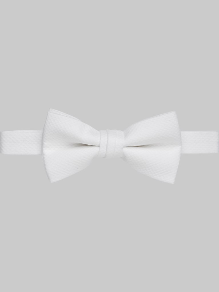 Pronto Uomo Solid Pique Pre-Tied Formal Bow Tie