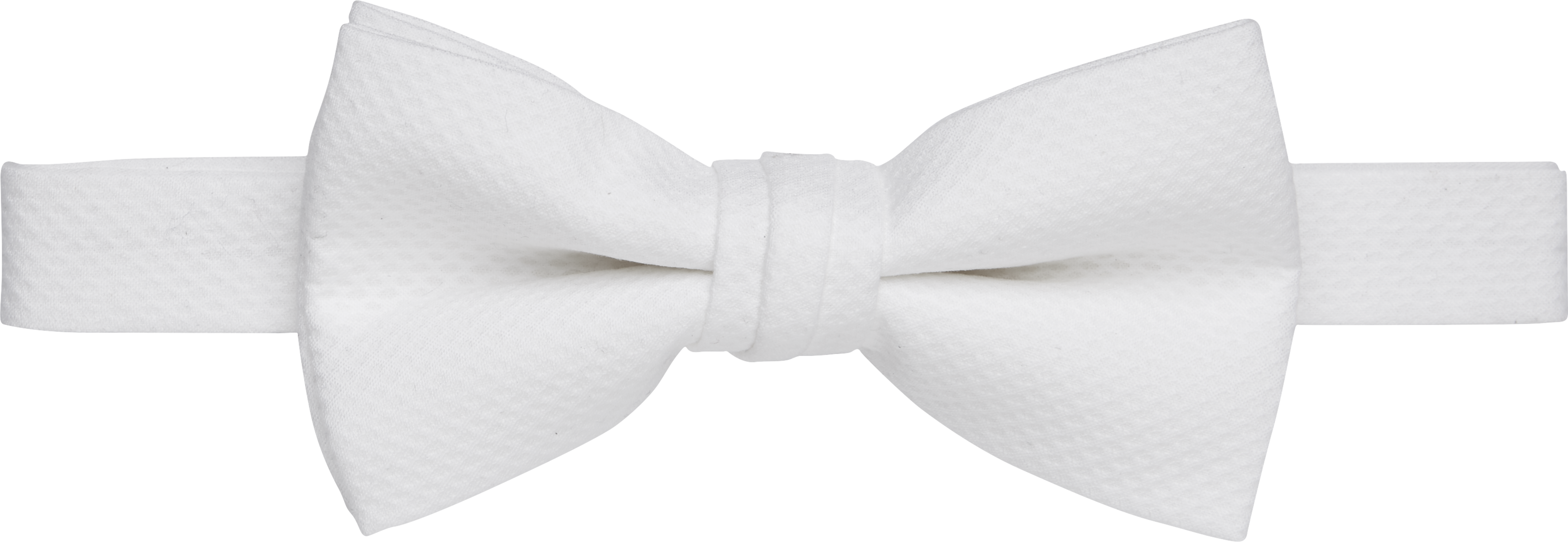 Solid Pique Pre-Tied Formal Bow Tie
