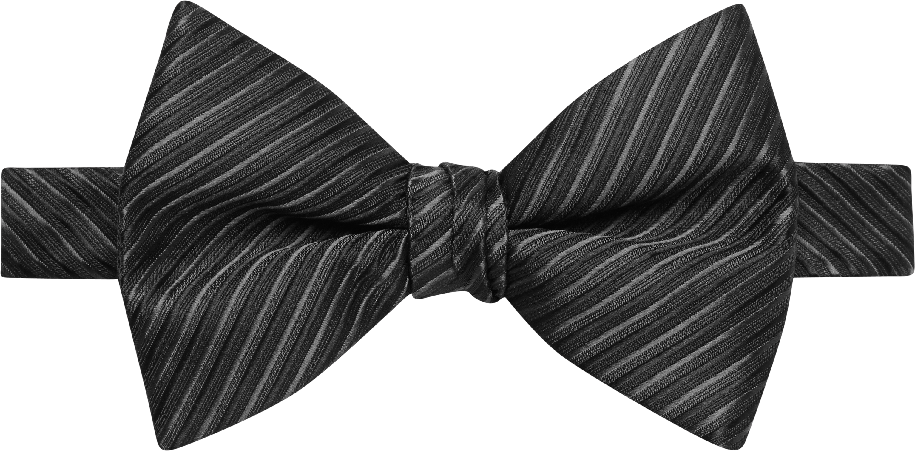 Textured Stripe Bow Tie