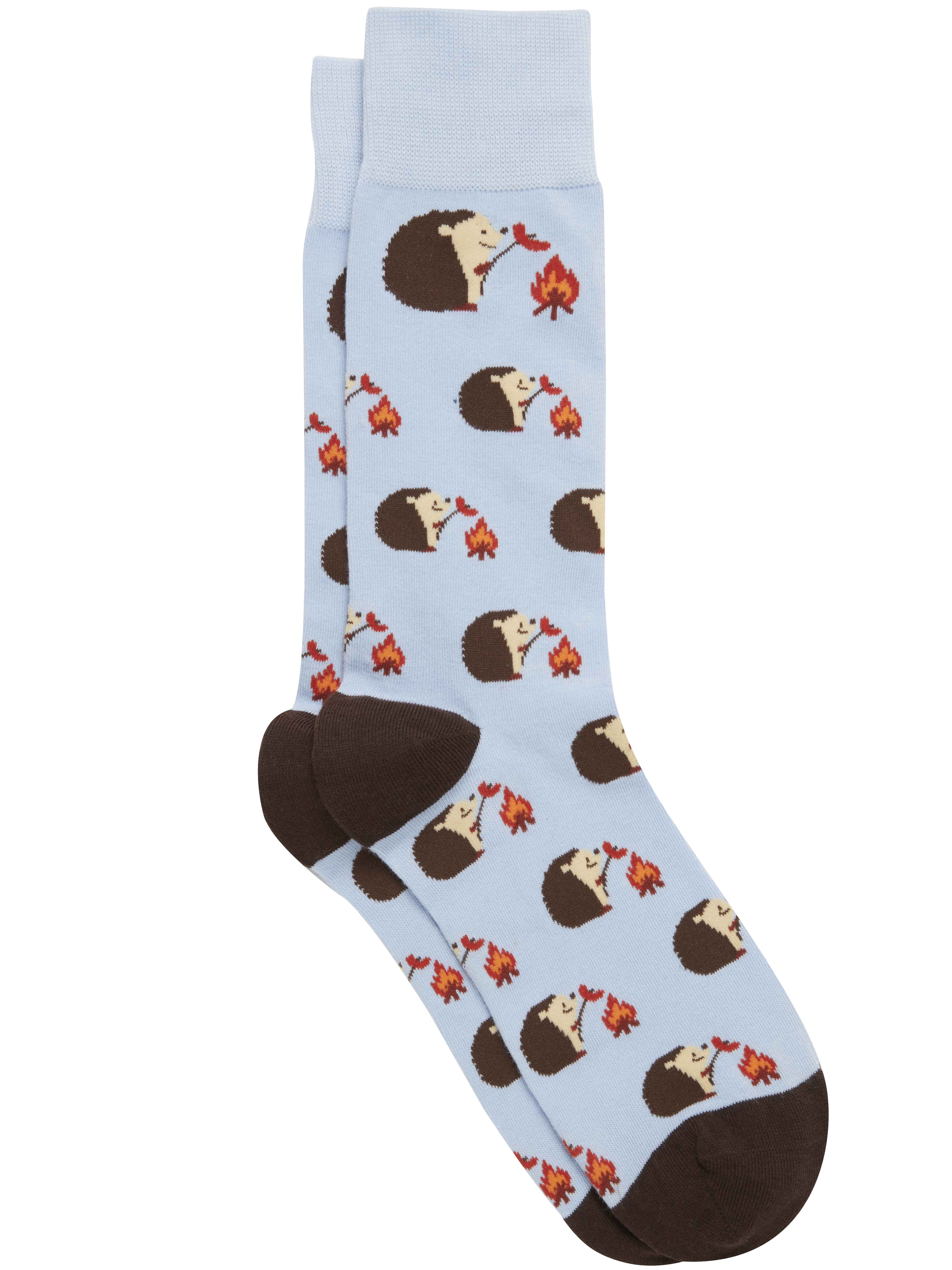 Hedgehog Hot Dog & Campfire Socks, 1-pair