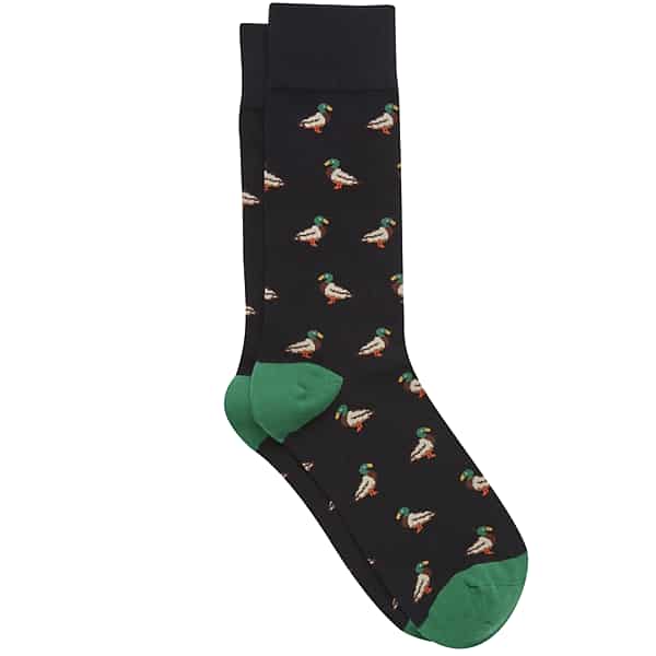 Egara Men's Mallard Duck Socks, 1-pair Black - Size: One Size TMW84BP80002