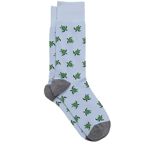 Egara Men's Turtle Socks, 1-pair Blue - Size: One Size TMW84BR80010