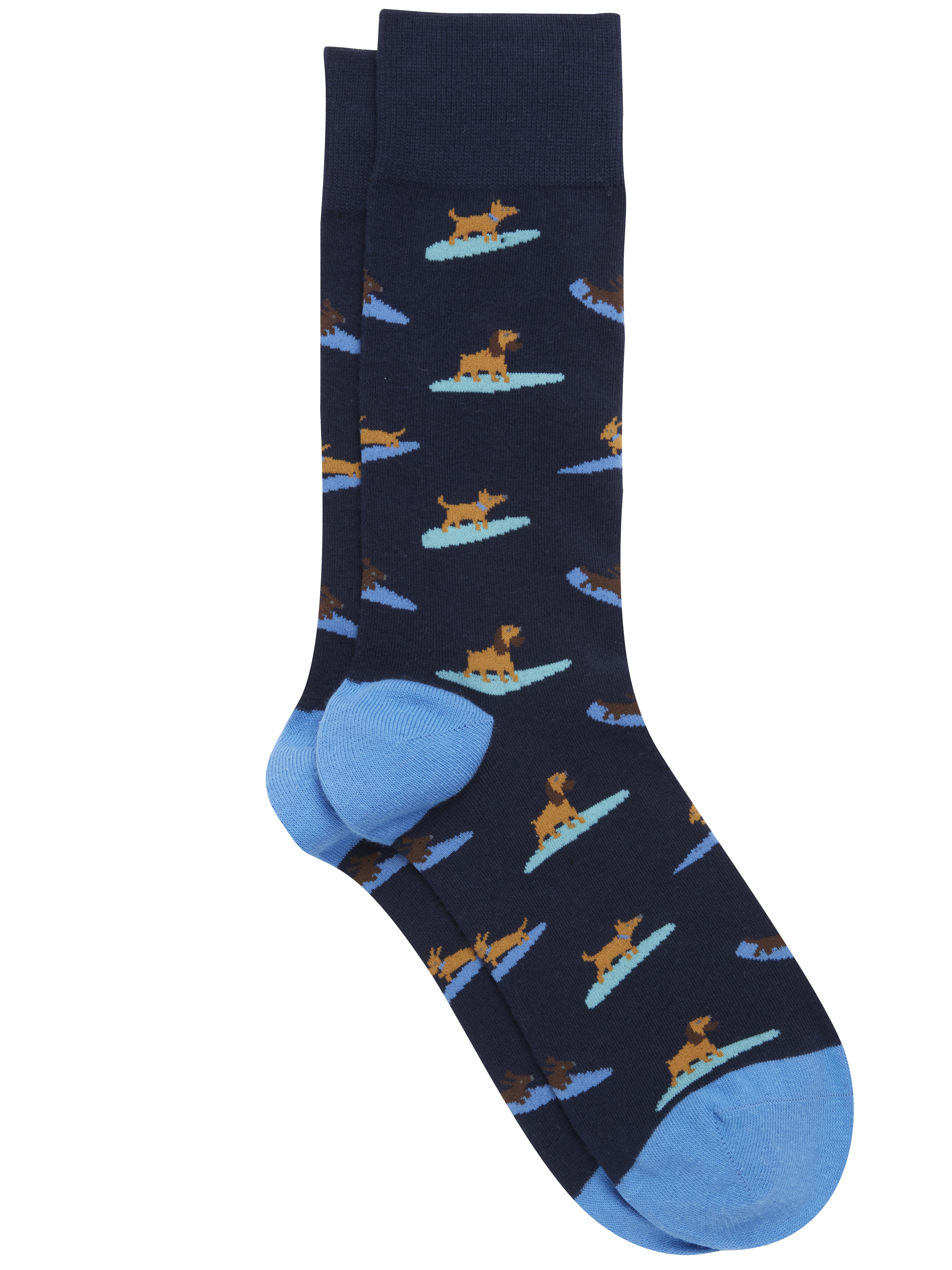 Surfing Dog Socks, 1-pair