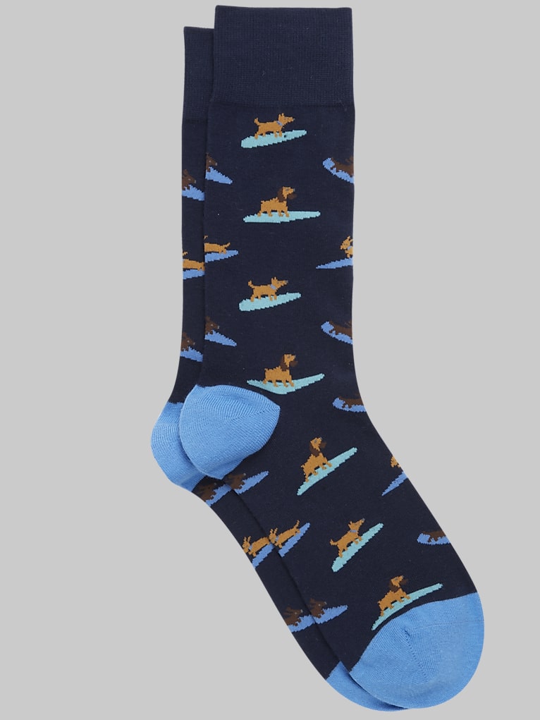 Egara Surfing Dog Socks, 1-pair
