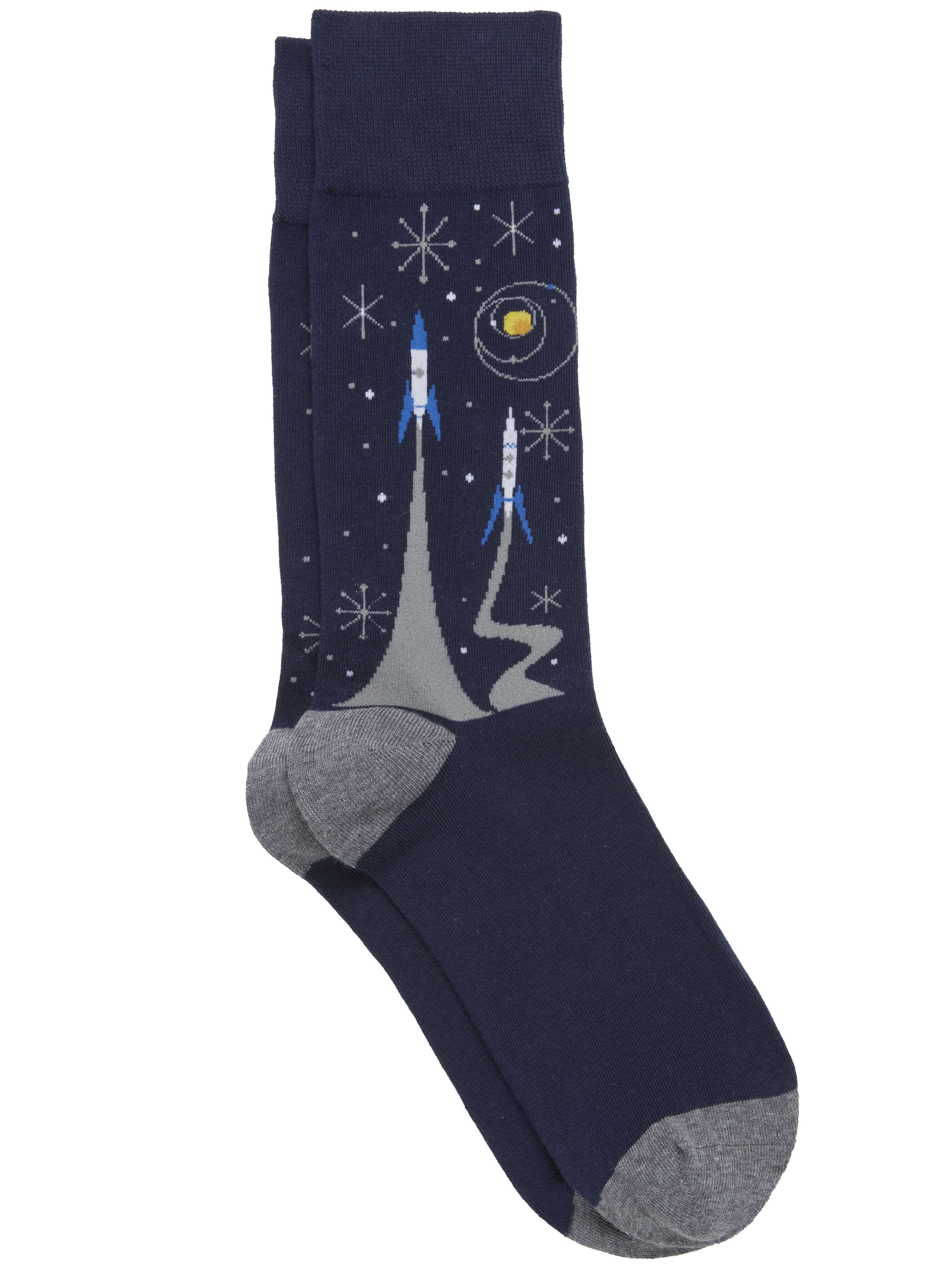 Spaceship Socks, 1-pair
