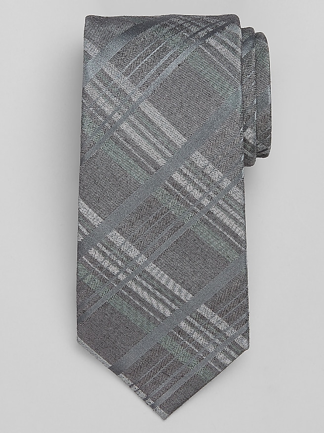 Calvin Klein Cedar Plaid Tie Green