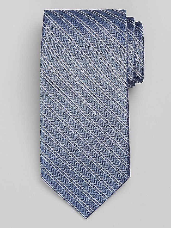 Calvin Klein Stripe Tie Blue
