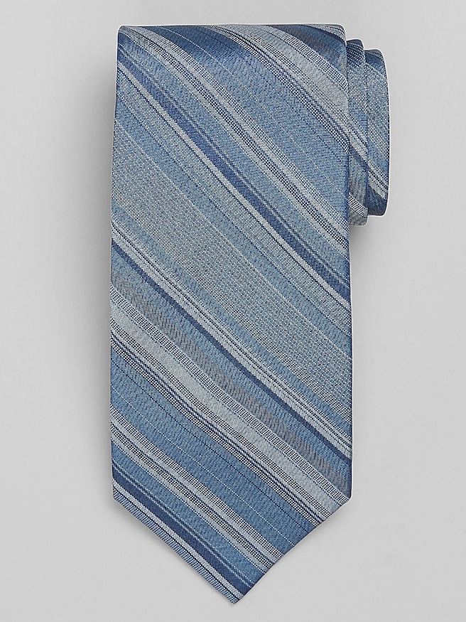 Calvin Klein Stripe Tie Blue