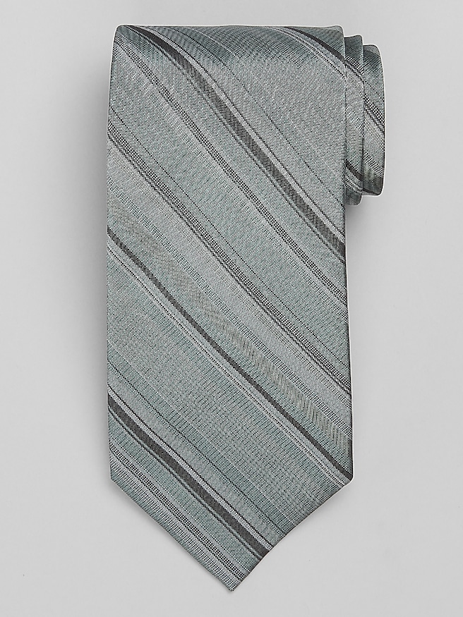 Calvin Klein Stripe Tie Green